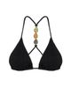 ViX by Paula Hermanny Women's Petra Embellished T-Back Triangle Bikini Top - 1