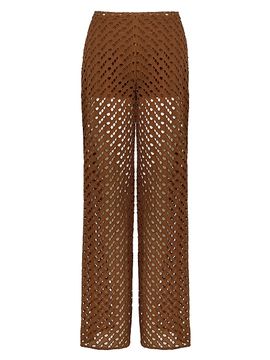 ViX by Paula Hermanny Women's Venice Cotton Wide-Leg Pants