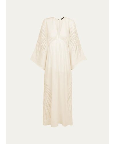 Vix Dema Eyelet Embroidered Long Dress