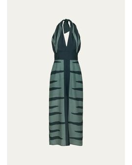 Vix Ina Halter Midi Dress