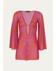 Vix Lidi Sheer Floral Cover-Up Mini Dress - 1