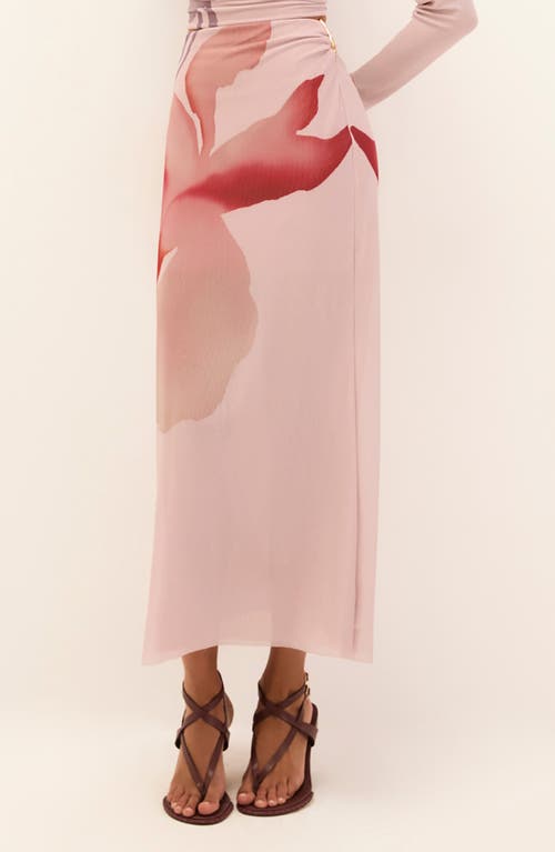 ViX Paula Hermanny ViX Paula Hermanny Amira Floral Print Mesh Maxi Skirt
