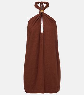 ViX Paula Hermanny ViX Paula Hermanny Astera embellished halterneck minidress