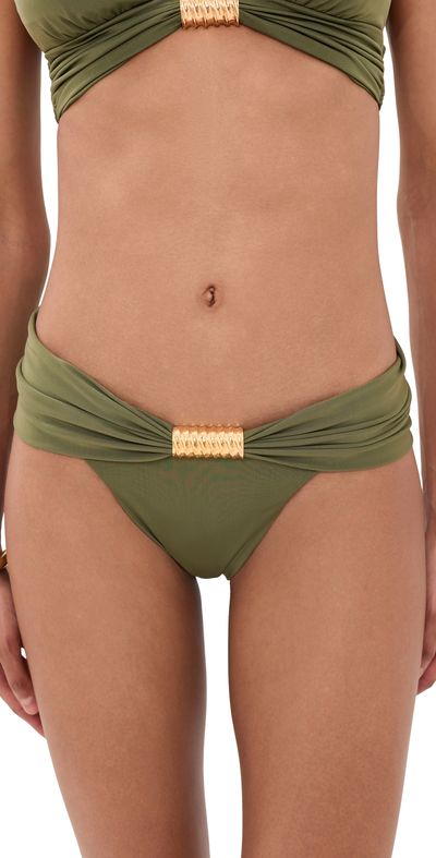 ViX Paula Hermanny ViX Paula Hermanny Marion Pala Bikini Bottoms Olive