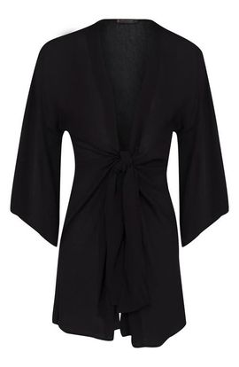 ViX Paula Hermanny ViX Paula Hermanny Perola Knot Front Cover-Up Minidress