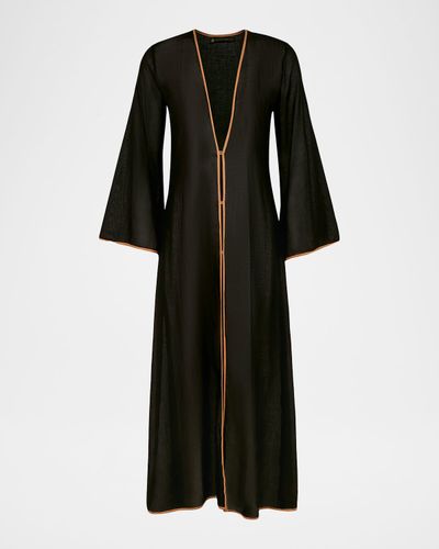 Vix Peony Long Cotton Dress Coverup