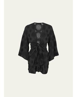 Vix Perola Knot Short Caftan Coverup