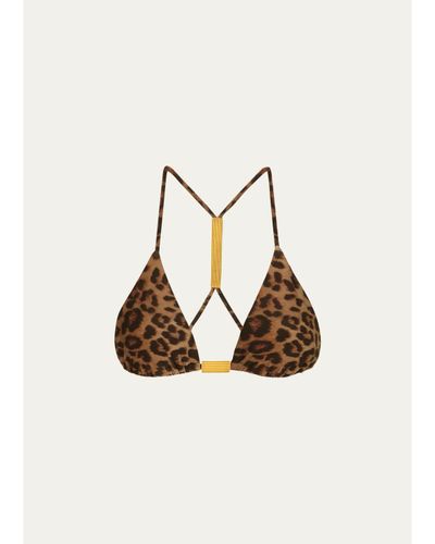 Vix Tammy Alanna Leopard Bikini Top