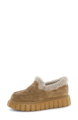 Voile Blanche Voile Blanche Grenelle Genuine Shearling Platform Loafer