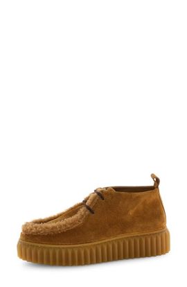 Voile Blanche Voile Blanche Penelope Genuine Shearling Platform Bootie