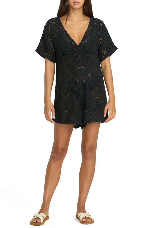 Volcom Volcom Go Barefoot Open Stitch Cover-Up Romper
