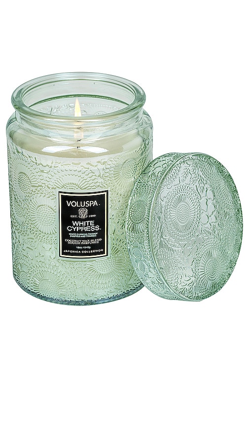 Voluspa Voluspa White Cypress Large Jar Candle