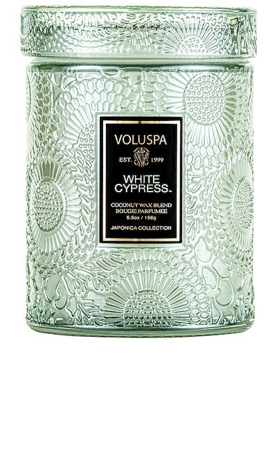 Voluspa Voluspa White Cypress Mini Jar Candle