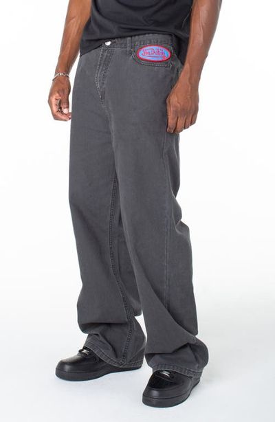 Von Dutch Von Dutch Baggy Contrast Graphic Patch Straight Reaper Pant