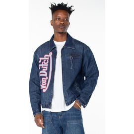 Von Dutch Von Dutch Pagans Collared Bomber Denim Jacket