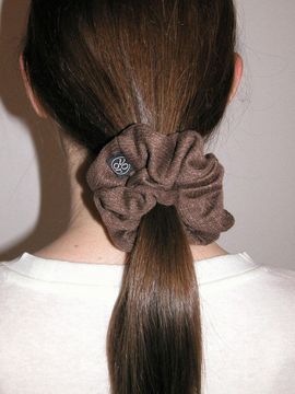 voor Basic Knit Scrunchie_Brown