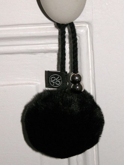 voor Fur Key Ring_Medium_Black