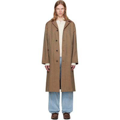 vowels vowels Beige Spit Raglan Coat