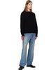 vowels vowels Black Cable Knit Crewneck Sweater - 4