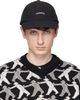 vowels vowels Black Cotton Twill Cap - 1