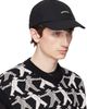 vowels vowels Black Cotton Twill Cap - 2