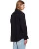 vowels vowels Black Double Pocket Shirt - 3
