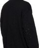 vowels vowels Black Eyelet Knitted Zip-Up Jacket - 3