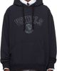 vowels vowels Black Faded Collegiate Hoodie - 1