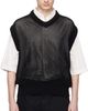 vowels vowels Black Knitted Vest - 1