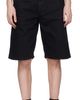 vowels vowels Black Overdyed Painter Shorts - 1