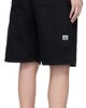 vowels vowels Black Overdyed Painter Shorts - 3
