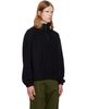 vowels vowels Black Quarter Zip Fleece Sweater - 2