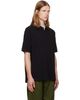 vowels vowels Black Short Sleeve Pique Polo - 2