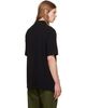 vowels vowels Black Short Sleeve Pique Polo - 3