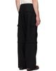 vowels vowels Black Solid Cargo Pants - 3
