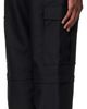 vowels vowels Black Zip-Off Cargo Pants - 3