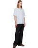 vowels vowels Blue Short Sleeve Pique Polo - 4