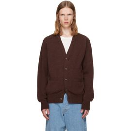 vowels vowels Brown Alpaca Cardigan