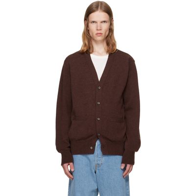 vowels vowels Brown Alpaca Cardigan