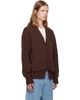 vowels vowels Brown Alpaca Cardigan - 2
