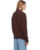 vowels vowels Brown Alpaca Cardigan - 3