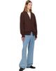 vowels vowels Brown Alpaca Cardigan - 4