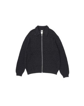 vowels vowels Eyelet Knitted Zip-Up