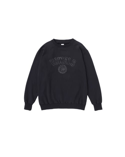 vowels vowels Faded Collegiate Crewneck