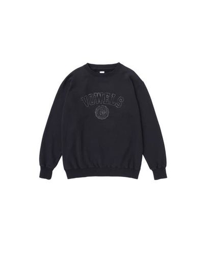 vowels vowels Faded Collegiate Crewneck