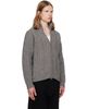 vowels vowels Gray Cable Knit Zip-Up Cardigan - 2