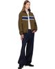 vowels vowels Green Paneled Nylon Jacket - 4