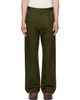 vowels vowels Green Pleated Trousers - 1