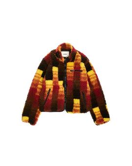 vowels vowels Jacquarded Fleece Jacket