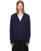 vowels vowels Navy Alpaca Cardigan - 1